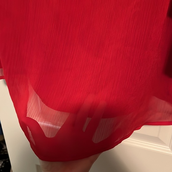 Red AVA & VIV long sleeved blouse - Picture 4 of 7